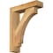 Ekena Millwork Imperial Block Rough Sawn Bracket w/ Offset Brace, Western Red Cedar, 4"W x 14"D x 18"H BKT0402X14X18IMP05RWR - alternate 1